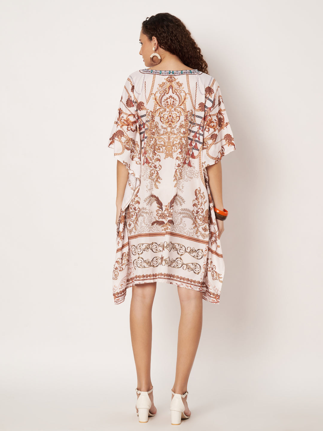 Women Multicolour Short Kaftan Kurti
