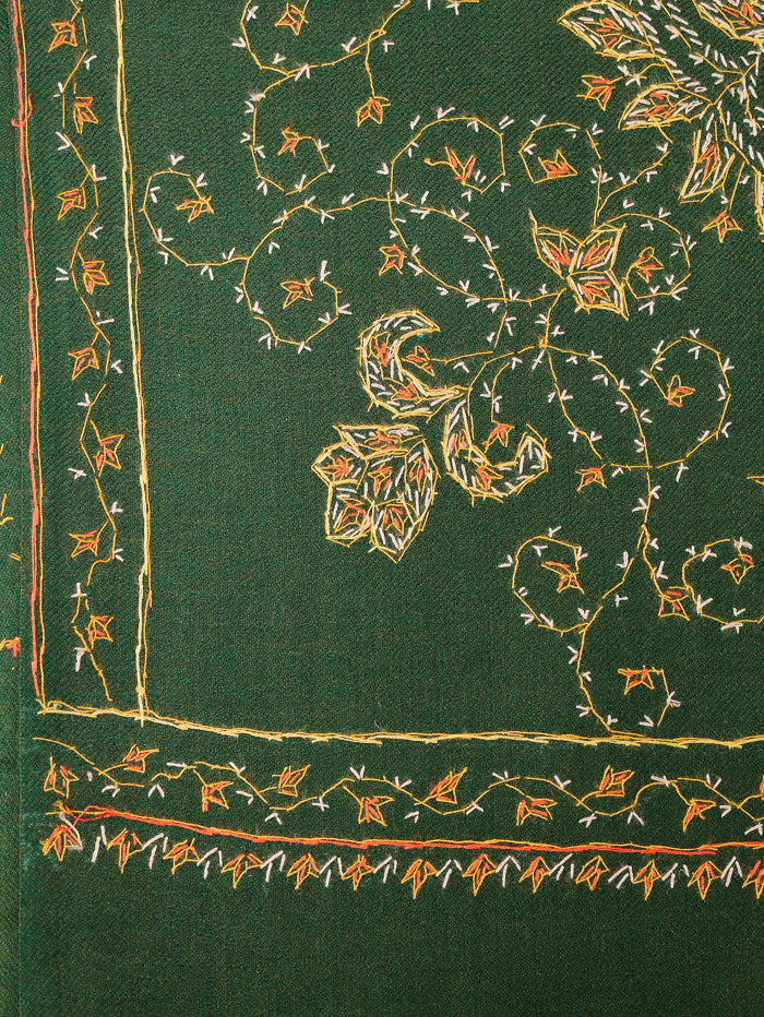 Women's Hand Embroidered Pure Wool Shawl