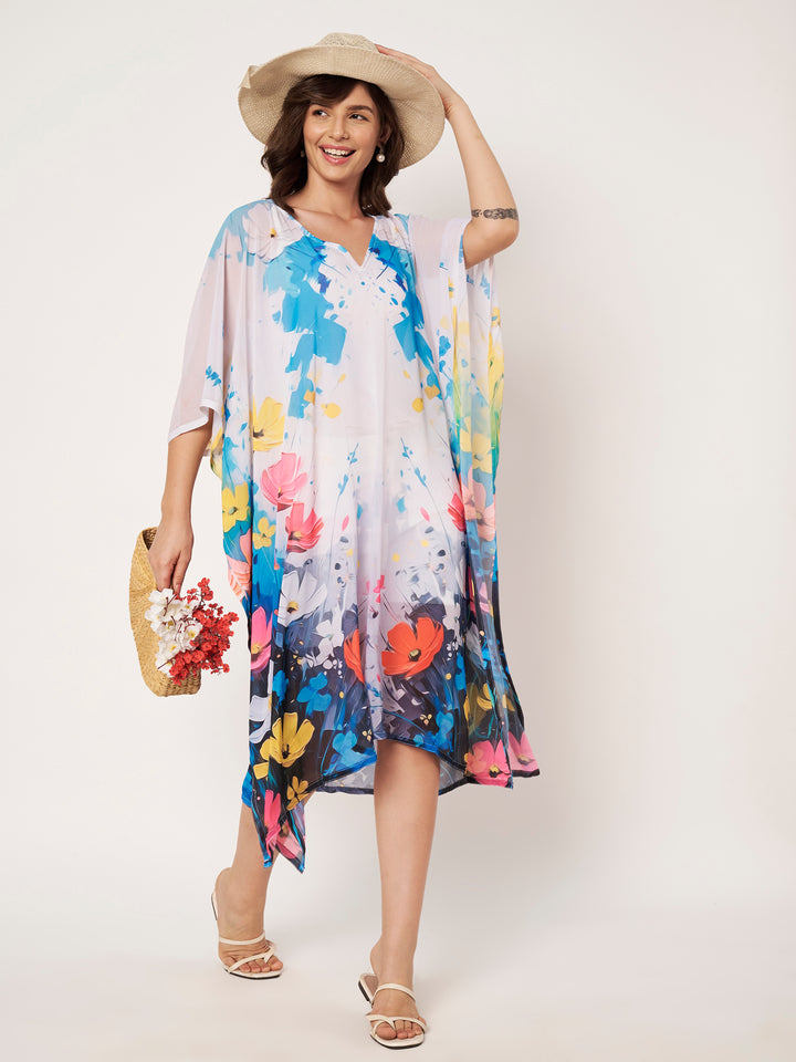 Women's Printed Georgette Beach Wear Kaftan