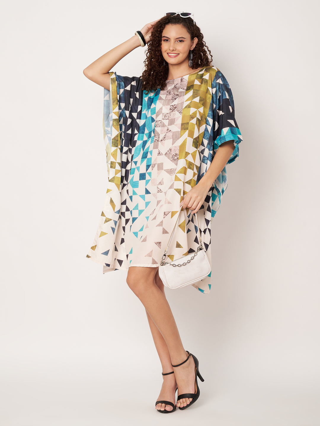 Women Multicolour Short Kaftan Kurti