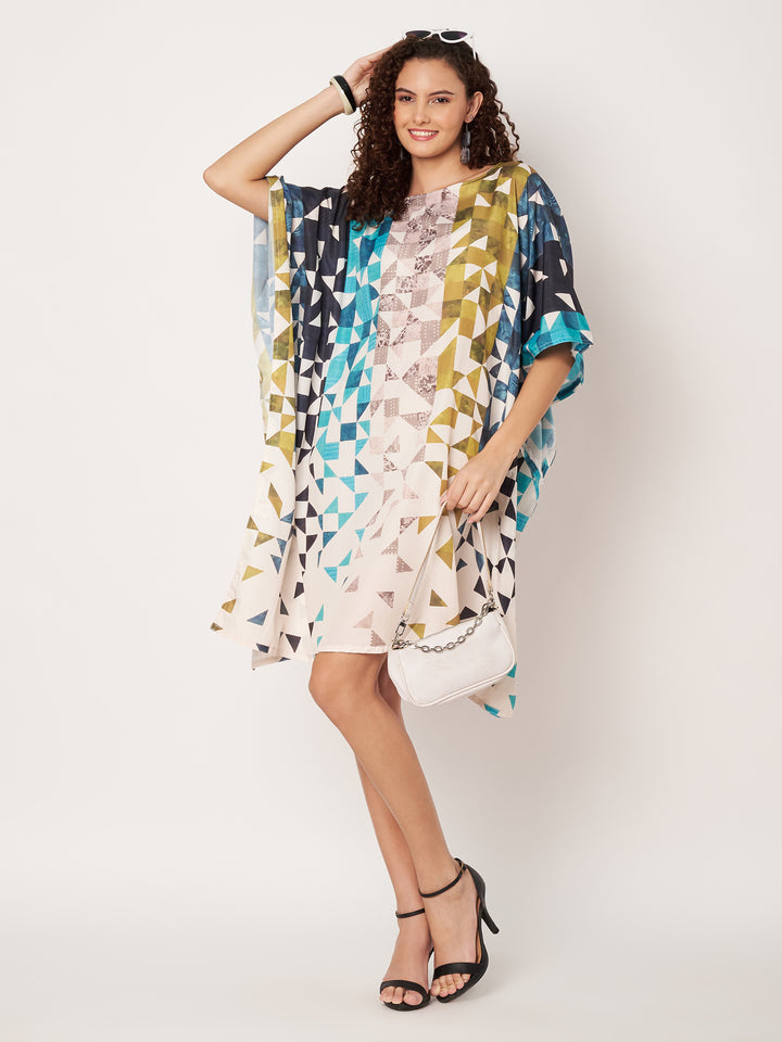 Women Multicolour Short Kaftan Kurti