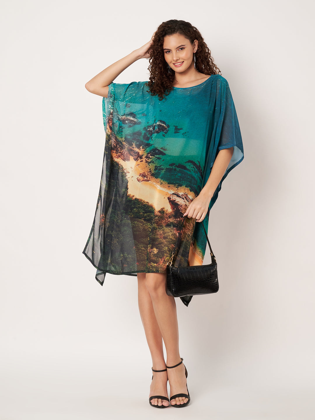 Women's Printed Georgette Beach Wear Kaftan