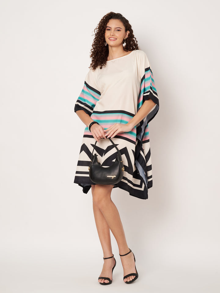 Women Multicolour Short Kaftan Kurti