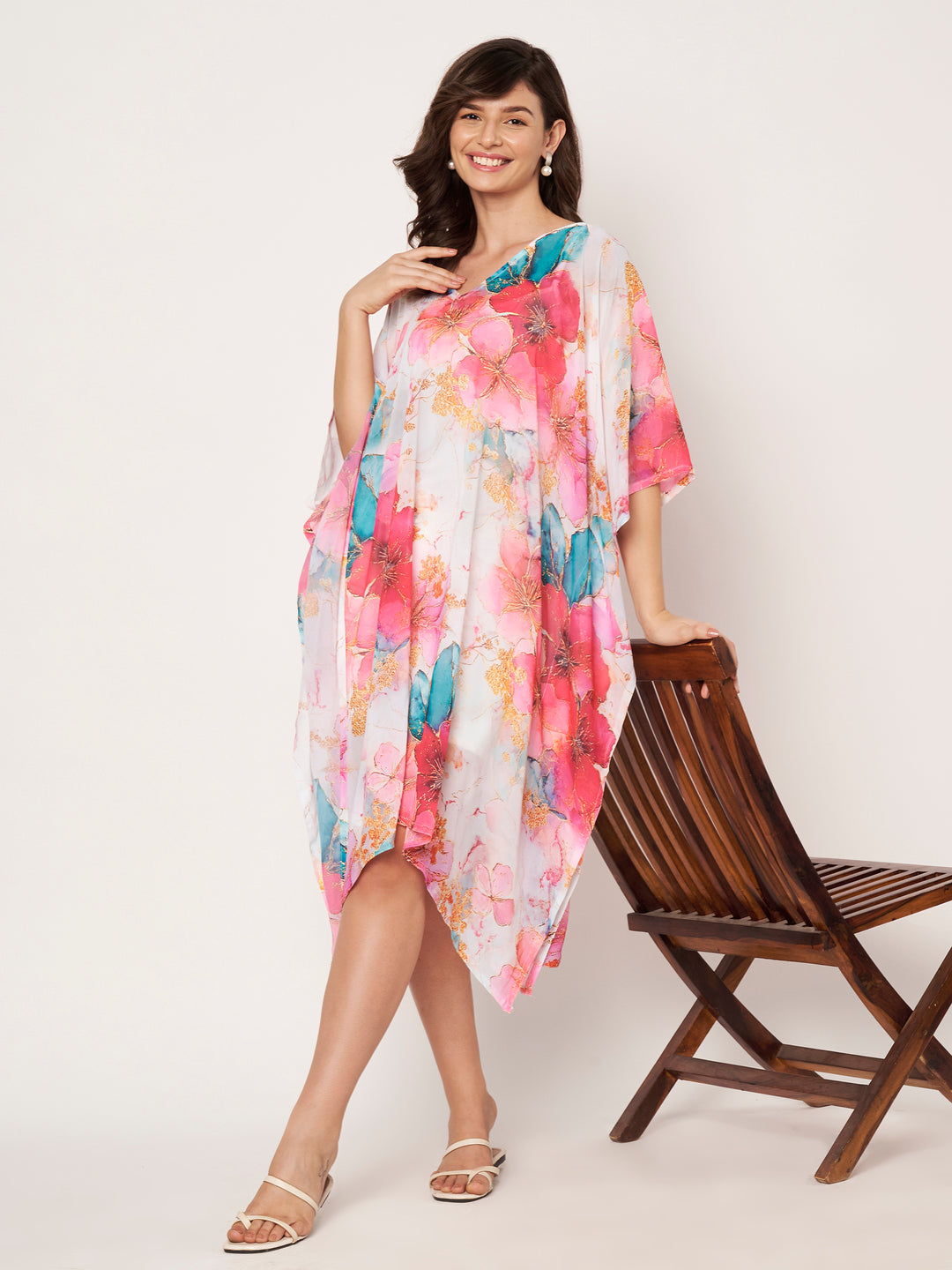Women's Printed Georgette Beach Wear Kaftan
