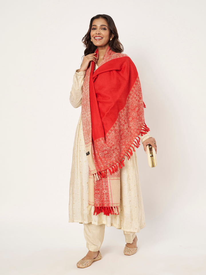 Women's Jamawar Wool Shawl