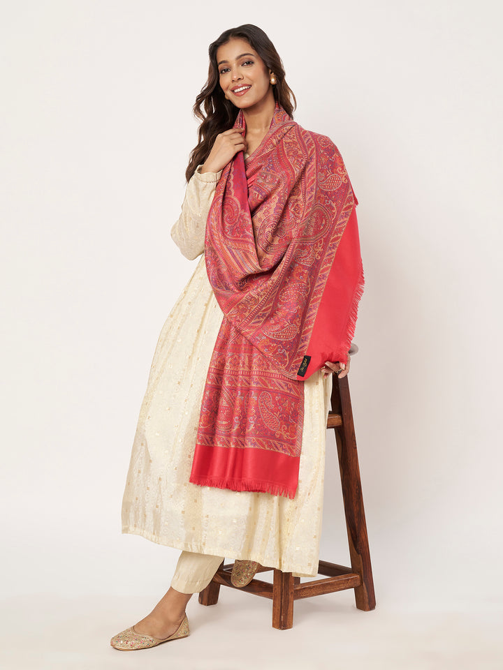 Women's Jamawar Wool Shawl
