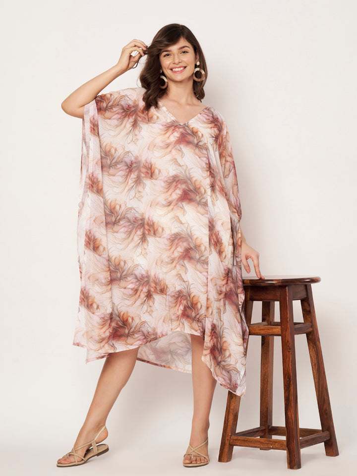 Women's Printed Georgette Beach Wear Kaftan