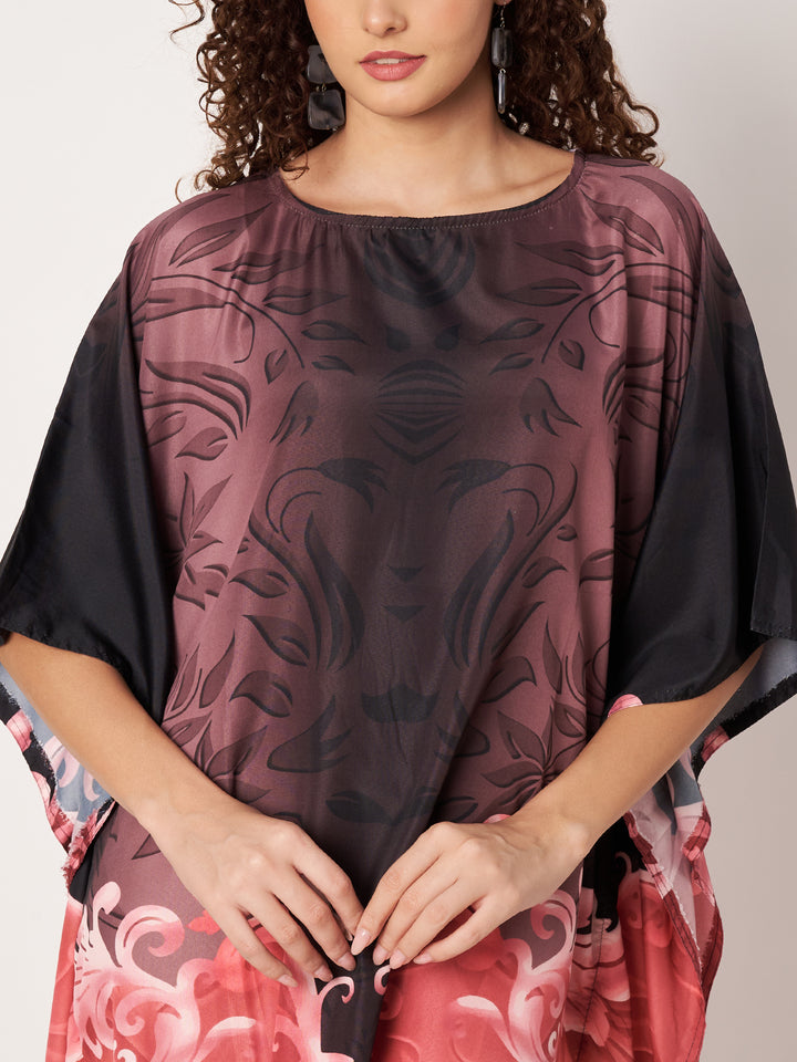 Women Multicolour Short Kaftan Kurti