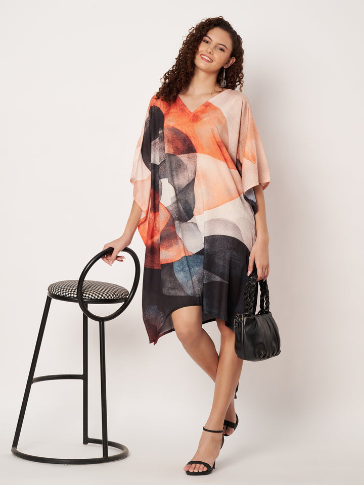 Women Multicolour Short Kaftan Kurti