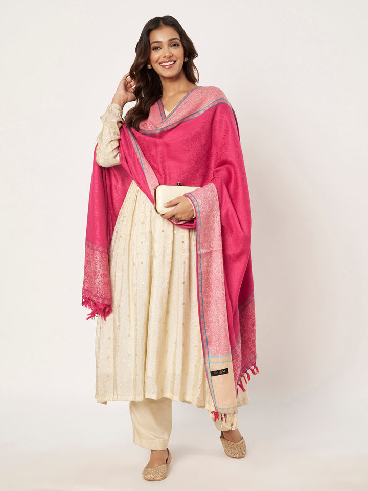 Women's Jamawar Wool Shawl