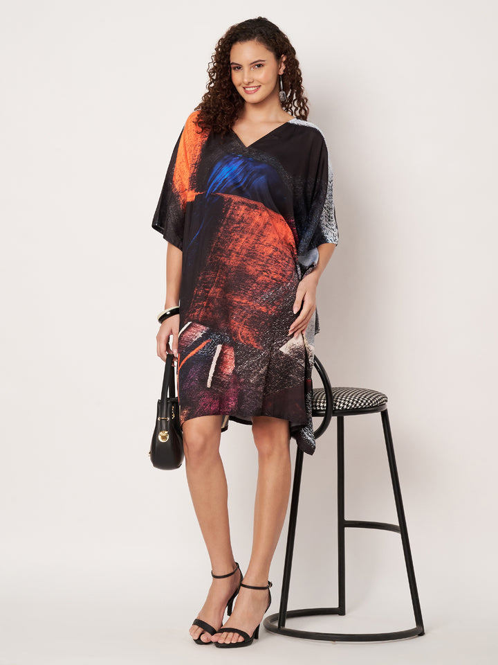 Women Multicolour Short Kaftan Kurti