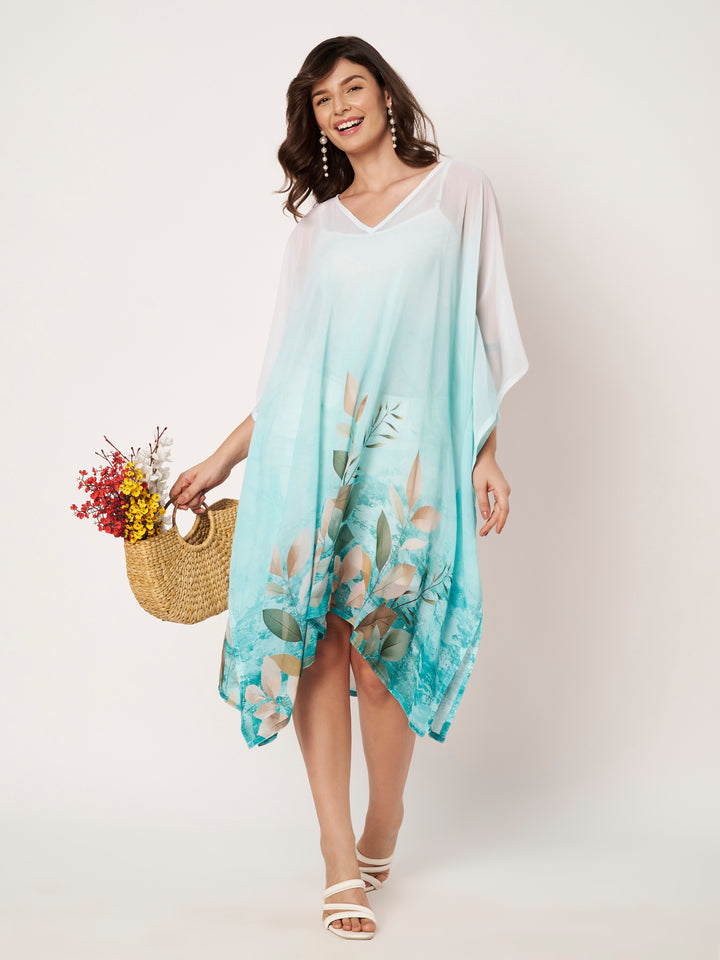 Women's Printed Georgette Beach Wear Kaftan