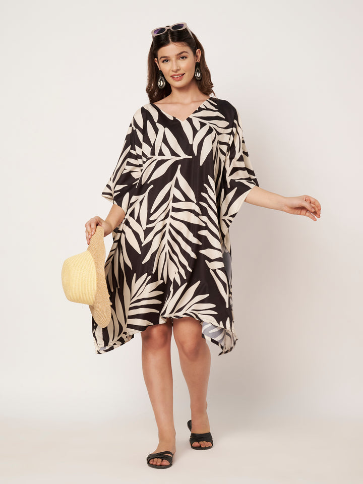 Women Multicolour Short Kaftan Kurti