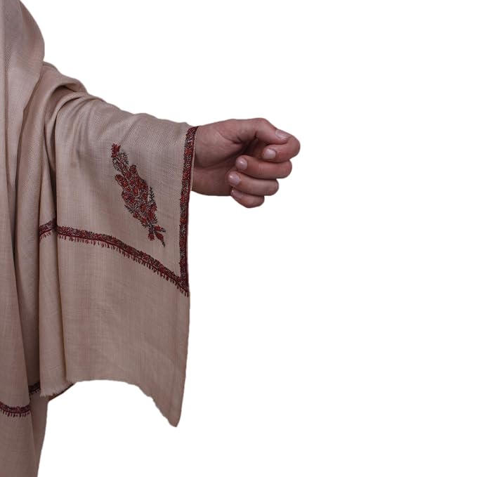 Men's Hand Embroidered Pure Wool Shawl