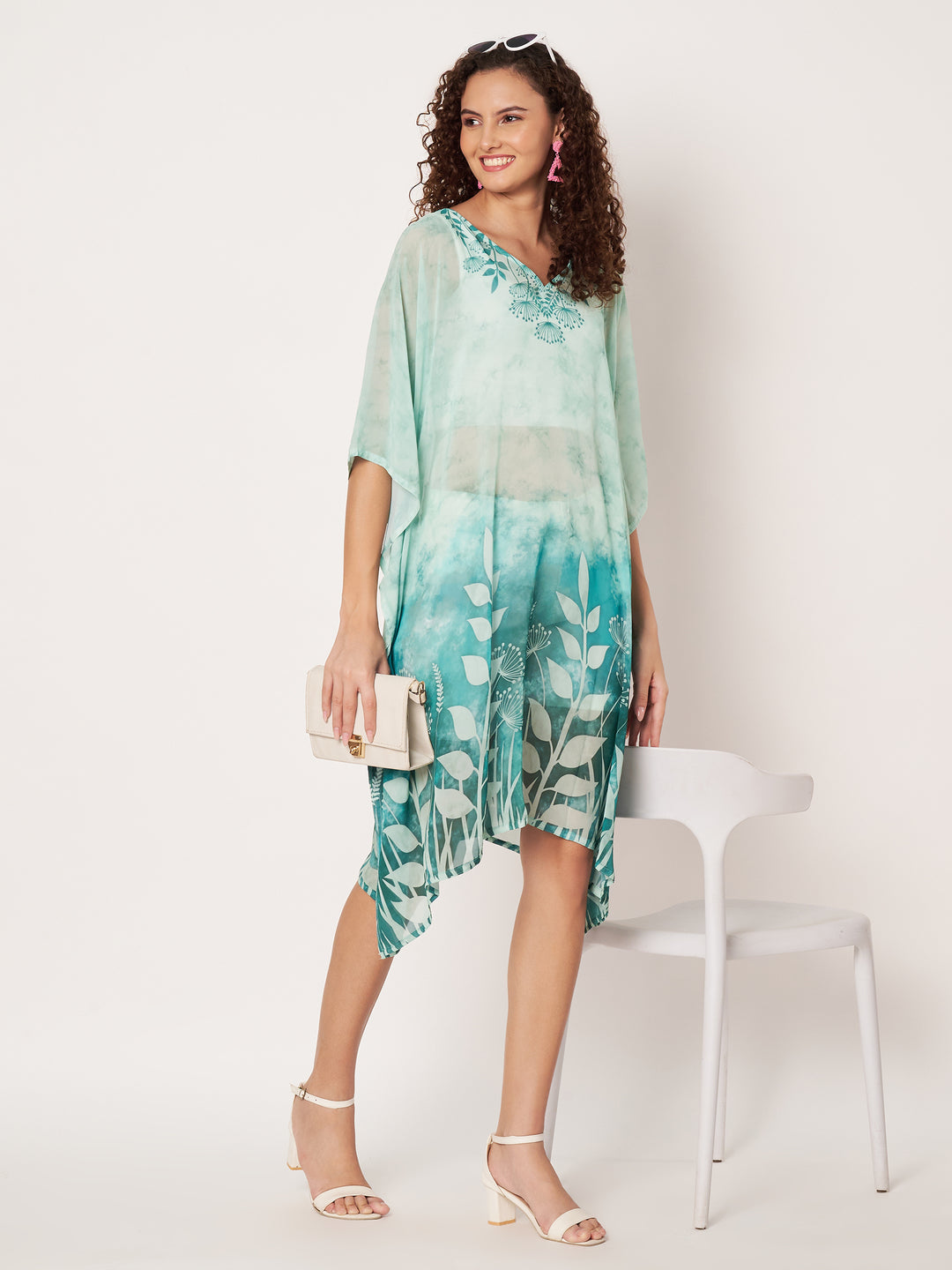 Women's Printed Georgette Beach Wear Kaftan