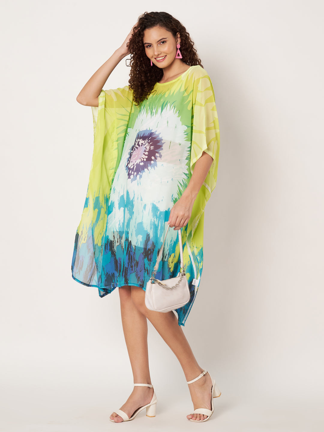 Women's Printed Georgette Beach Wear Kaftan