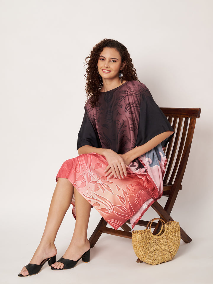 Women Multicolour Short Kaftan Kurti
