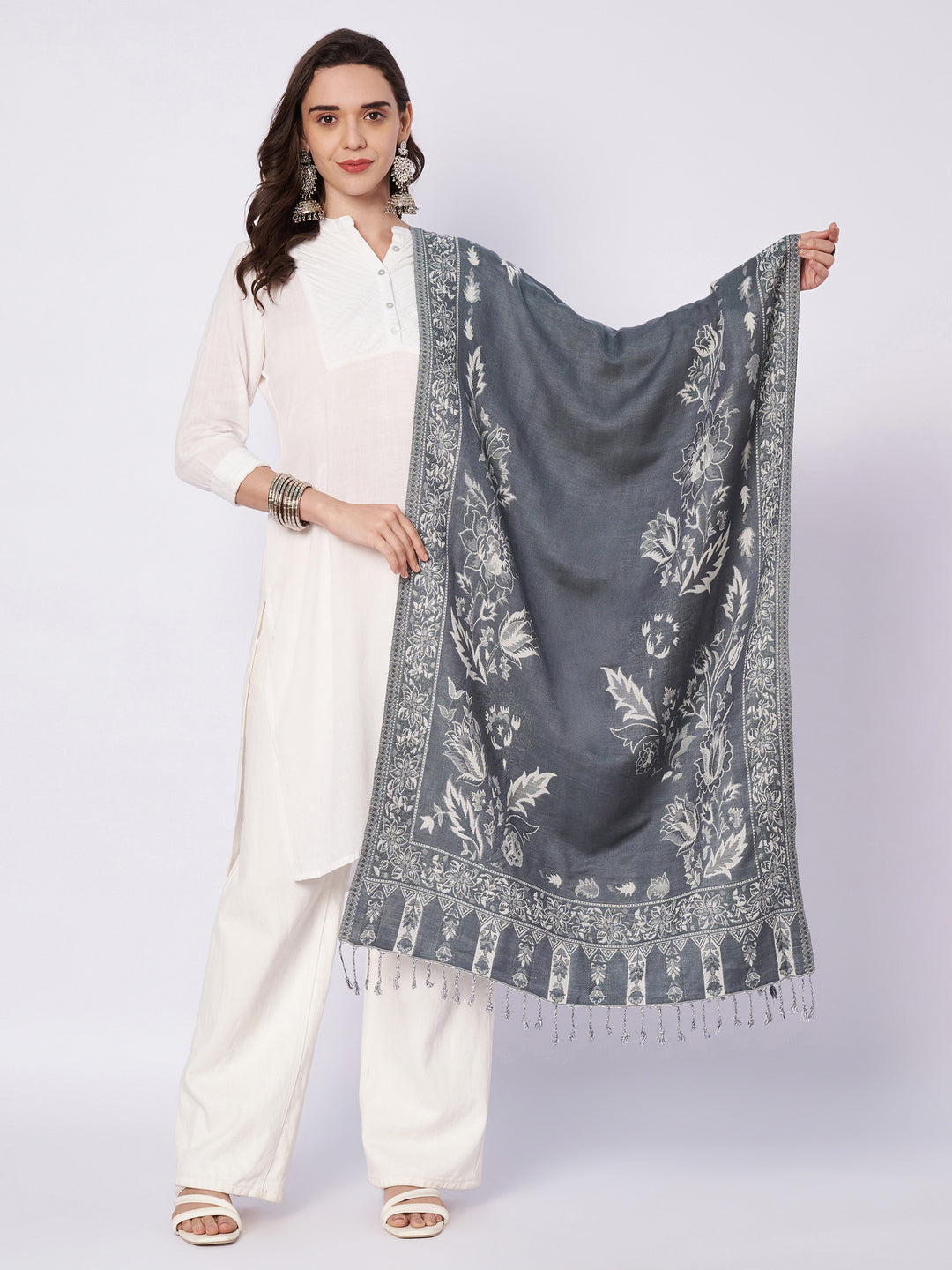 Women's Jamawar Wool Stole