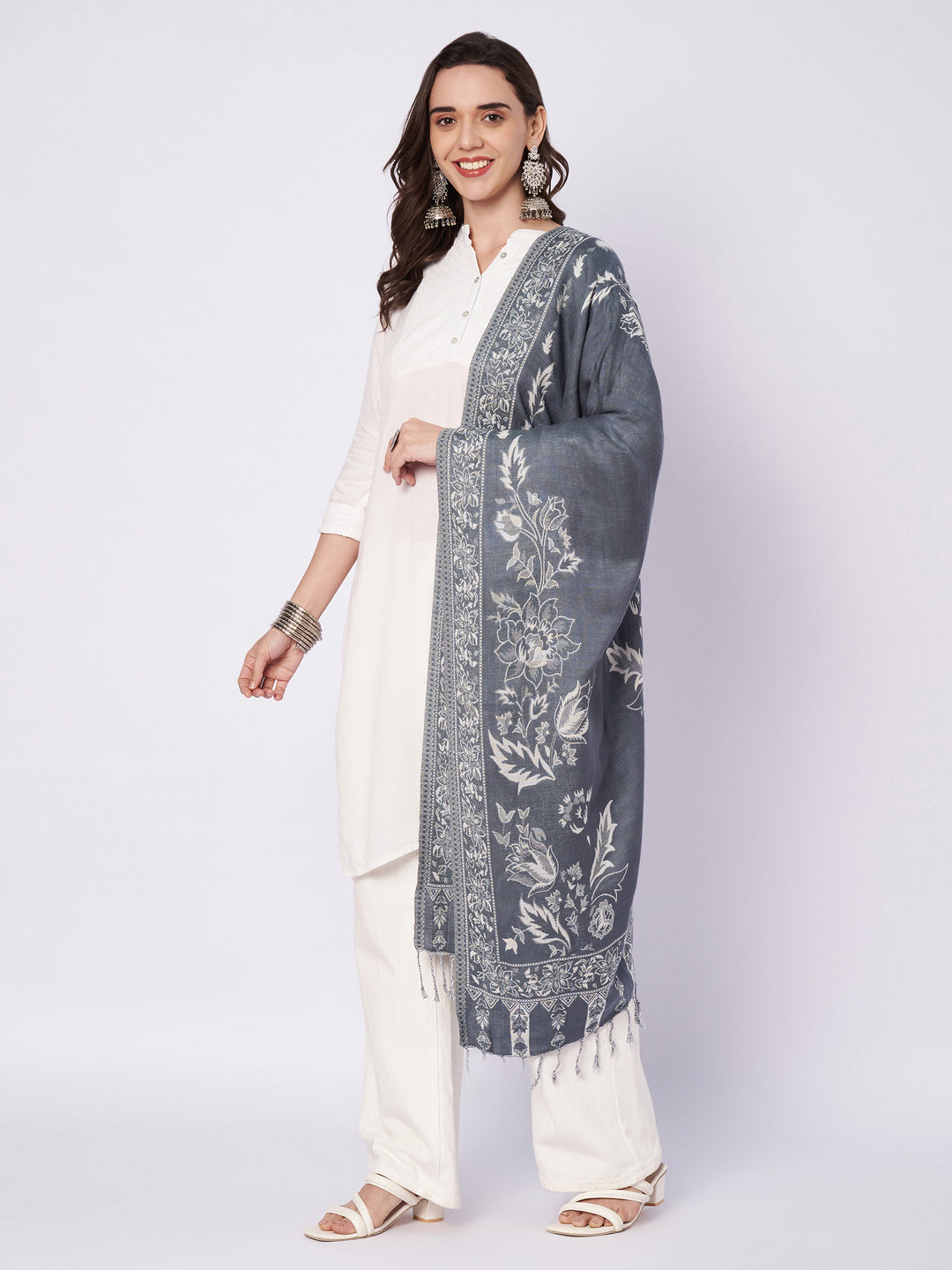 Women's Jamawar Wool Stole