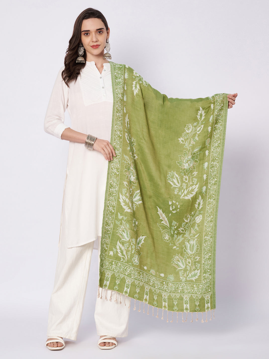 Women's Jamawar Wool Stole