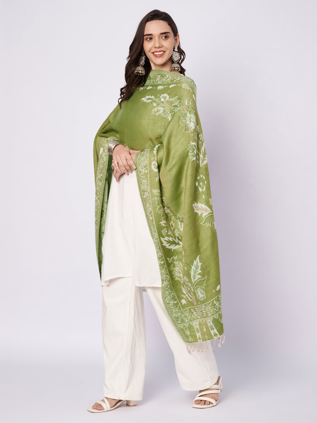 Women's Jamawar Wool Stole