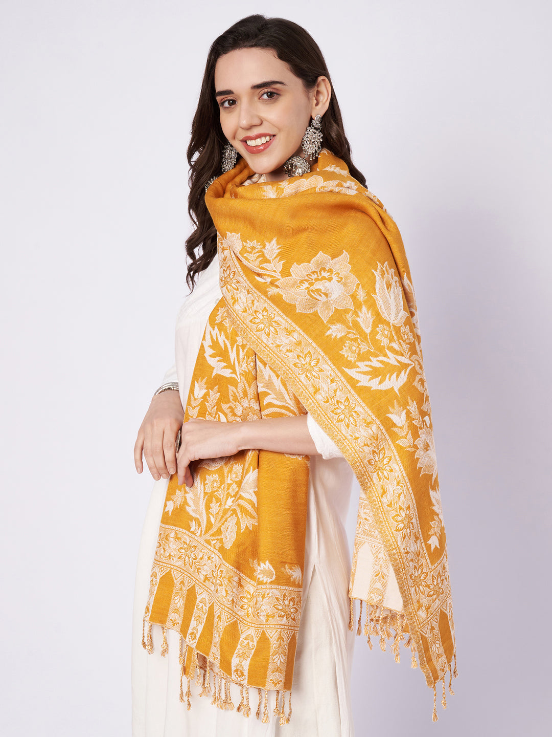 Women's Jamawar Wool Stole