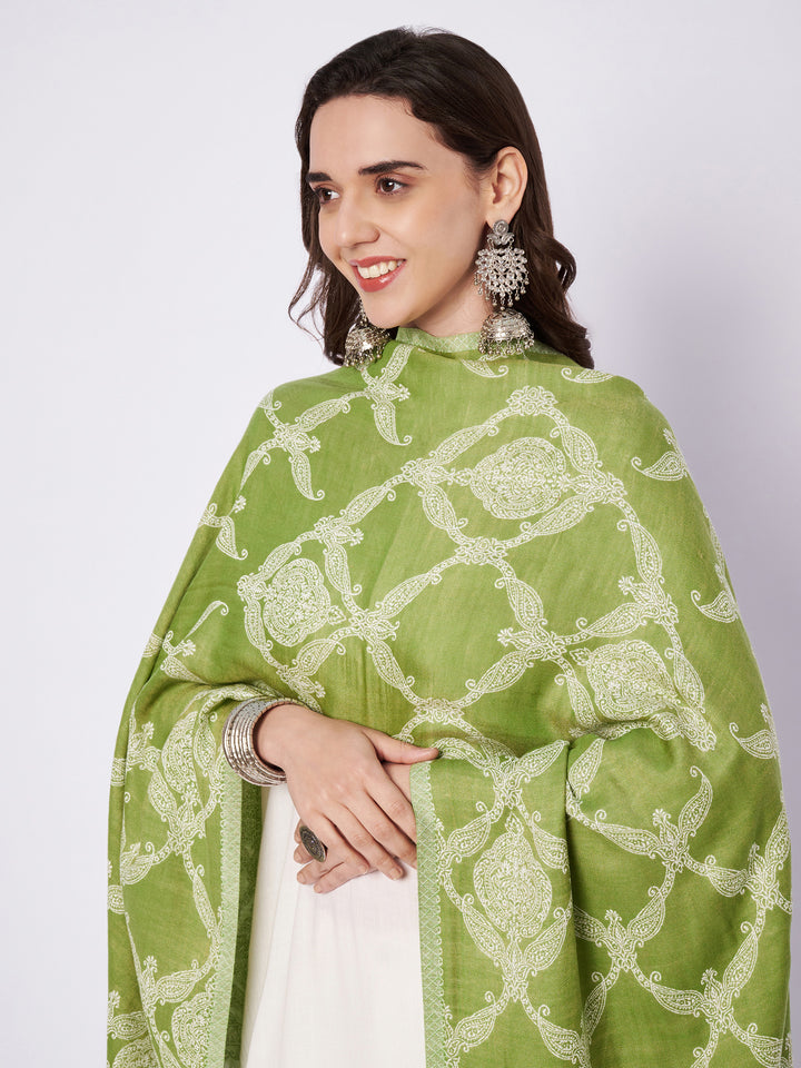 Women's Jamawar Wool Stole