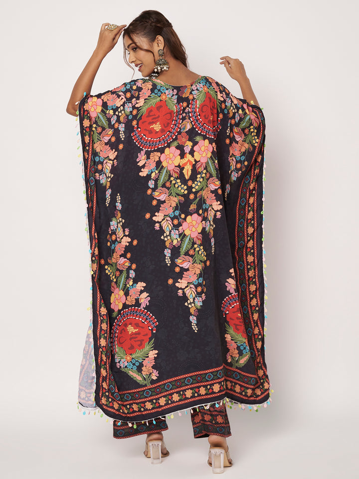 Women Printed Pakistani Top With Trousers