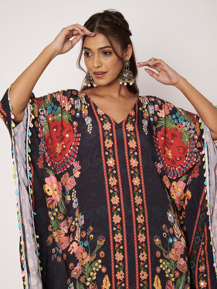 Women Printed Pakistani Top With Trousers