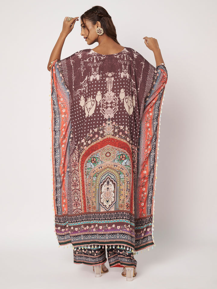Women Printed Pakistani Top With Trousers