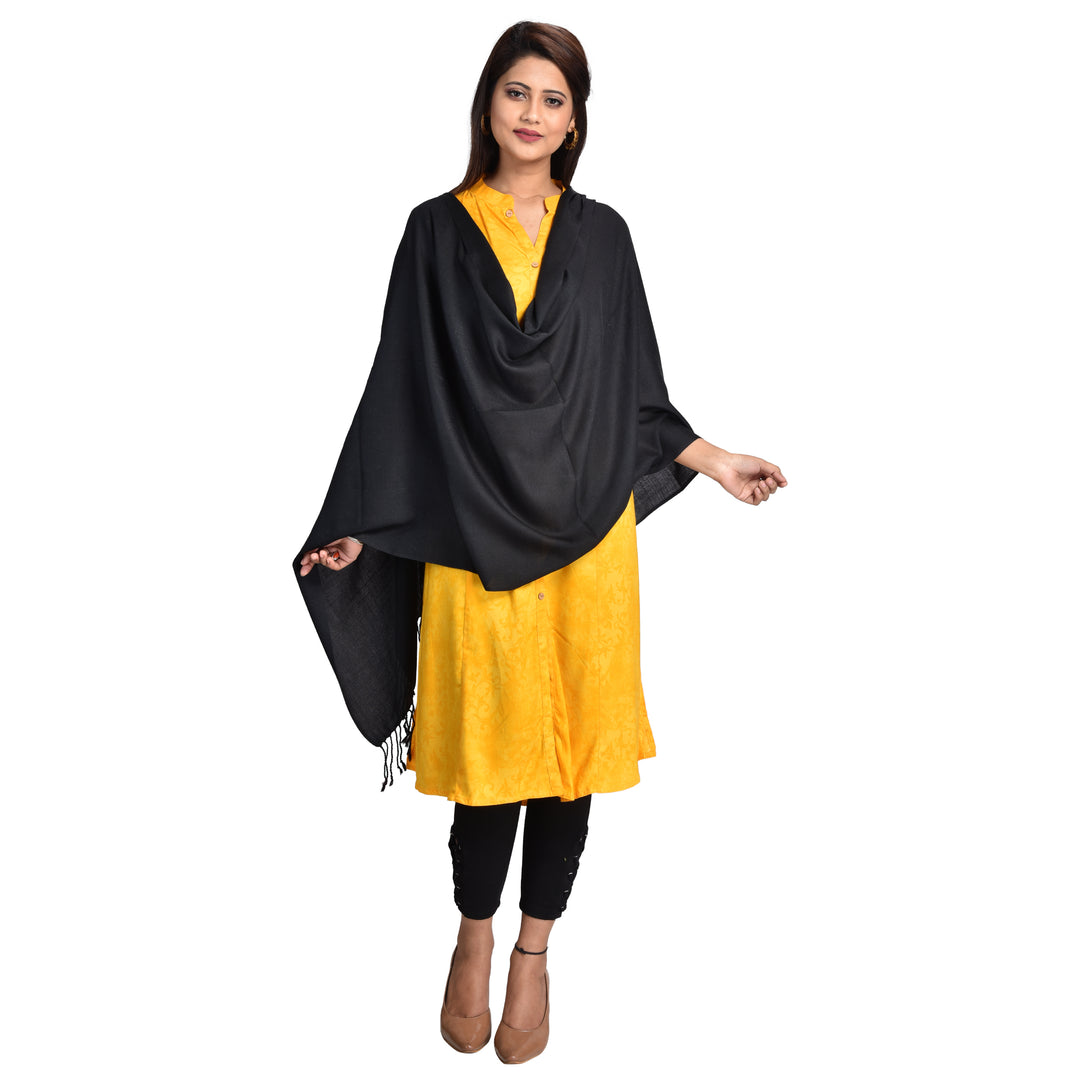 Womens Woven Wool Stole