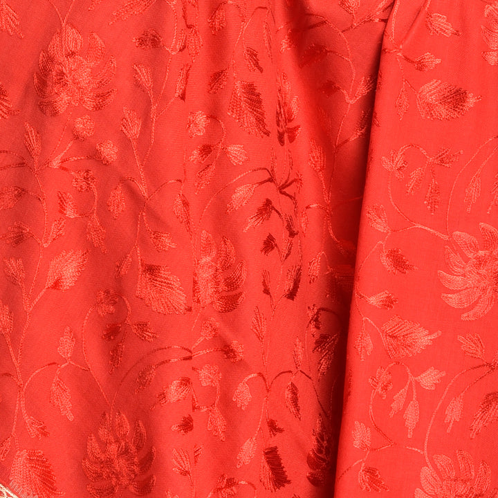 Women's Pure Wool Faux Pashmina Aari Embroidery Shawl