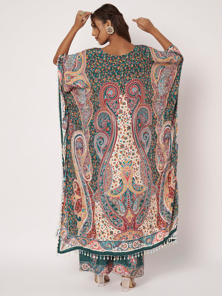 Women Printed Pakistani Top With Trousers