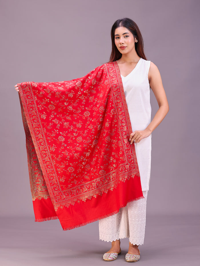 Women's Woven Design Wool Stole
