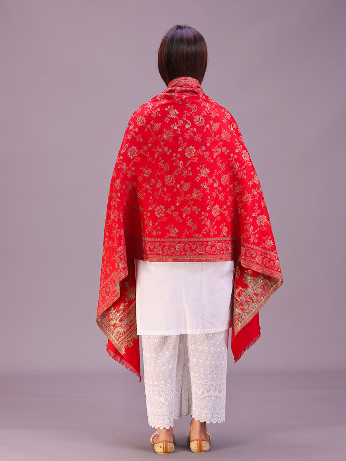Women's Woven Design Wool Stole