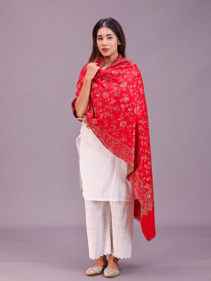 Women's Woven Design Wool Stole
