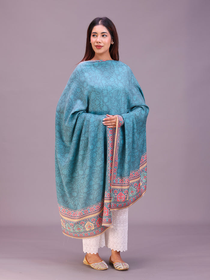 Women's Printed Wool Shawl