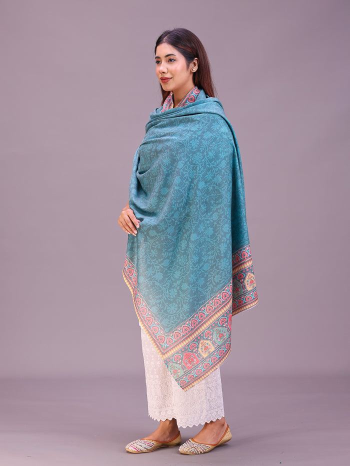 Women's Printed Wool Shawl