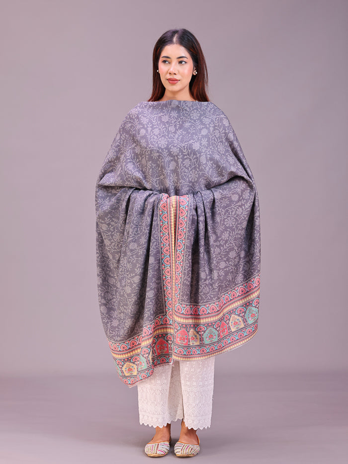 Women's Printed Wool Shawl