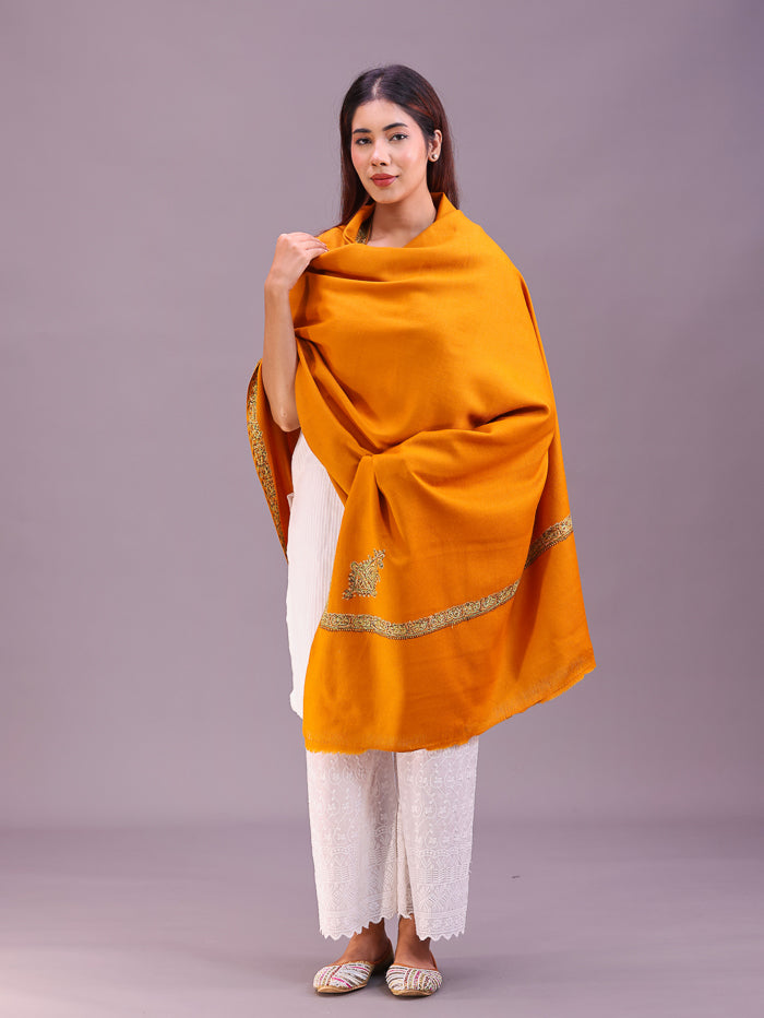 Women's Hand Embroidered Pure Wool Shawl