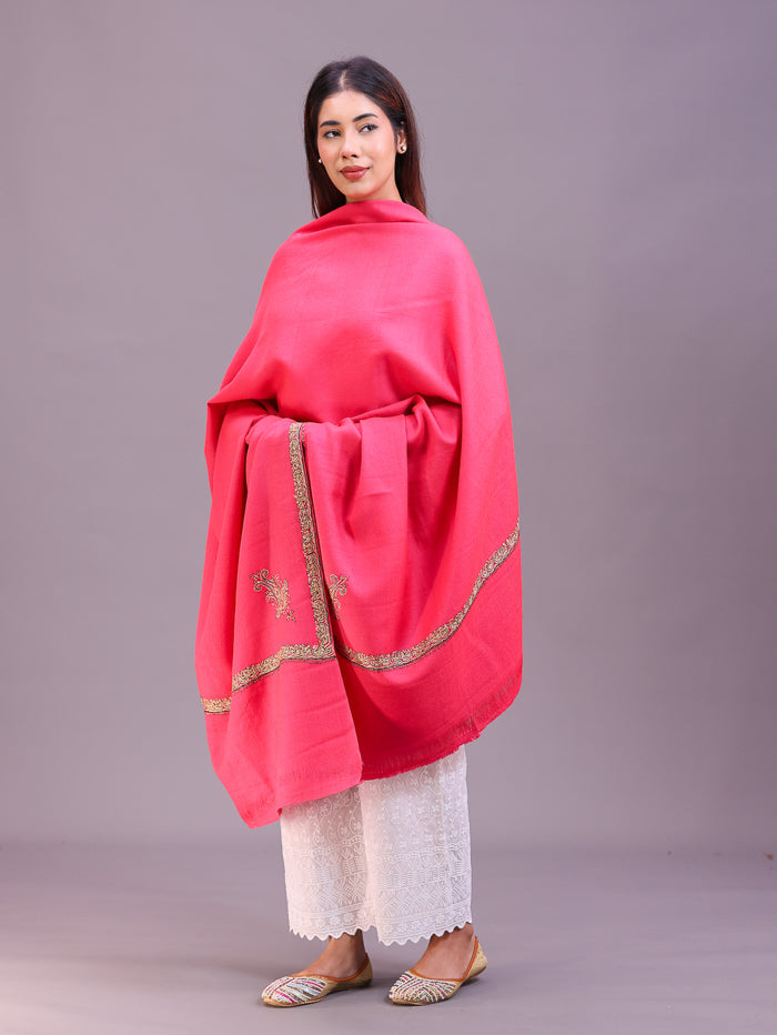 Women's Hand Embroidered Pure Wool Shawl