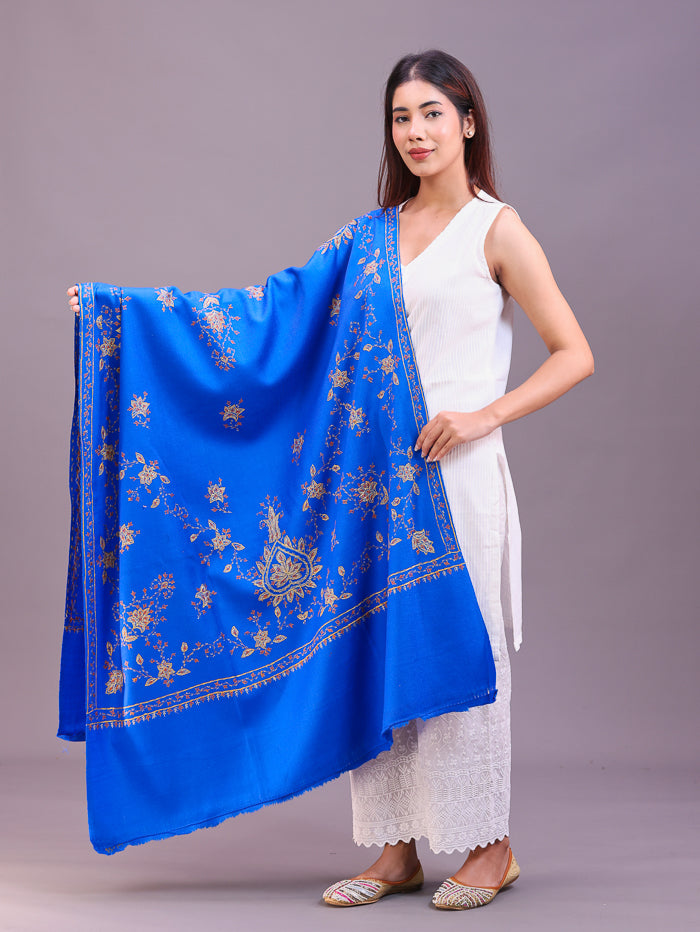 Women's Hand Embroidered Pure Wool Shawl