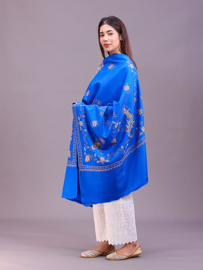 Women's Hand Embroidered Pure Wool Shawl