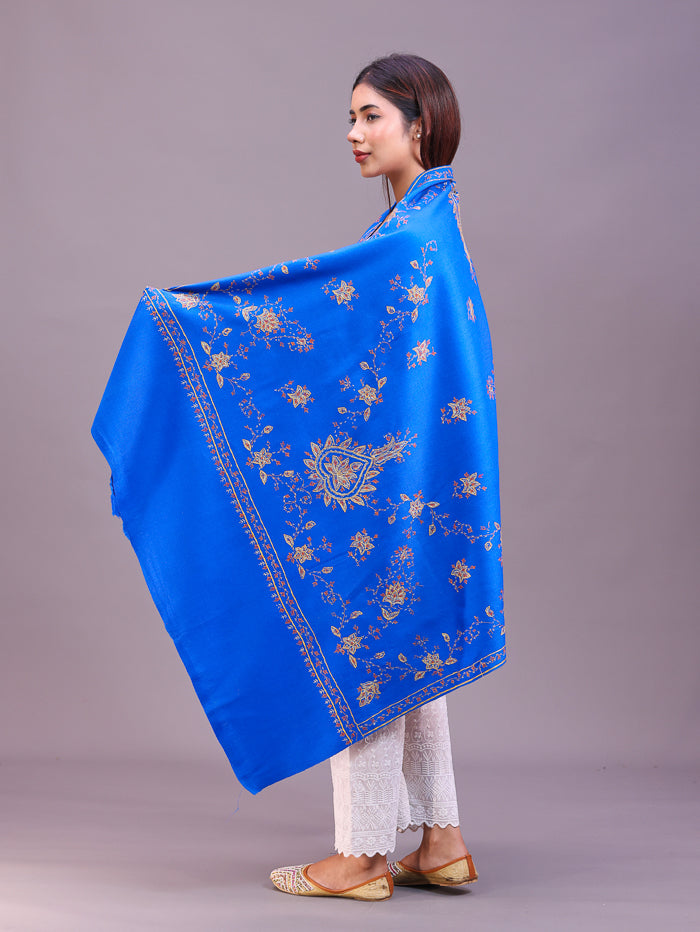 Women's Hand Embroidered Pure Wool Shawl