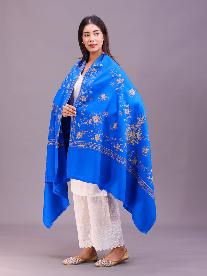 Women's Hand Embroidered Pure Wool Shawl