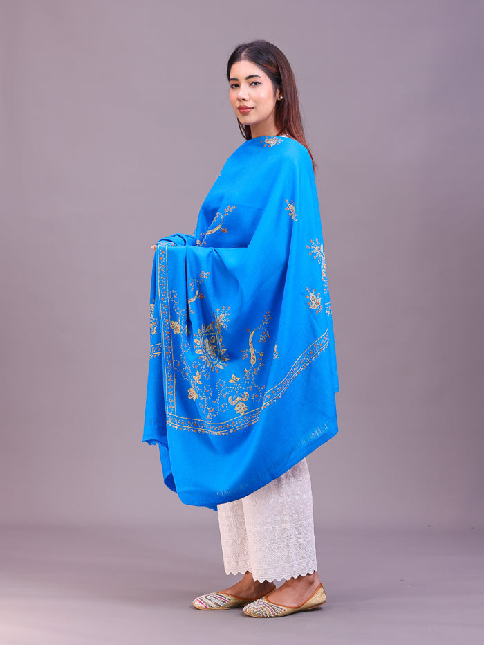 Women's Hand Embroidered Pure Wool Shawl
