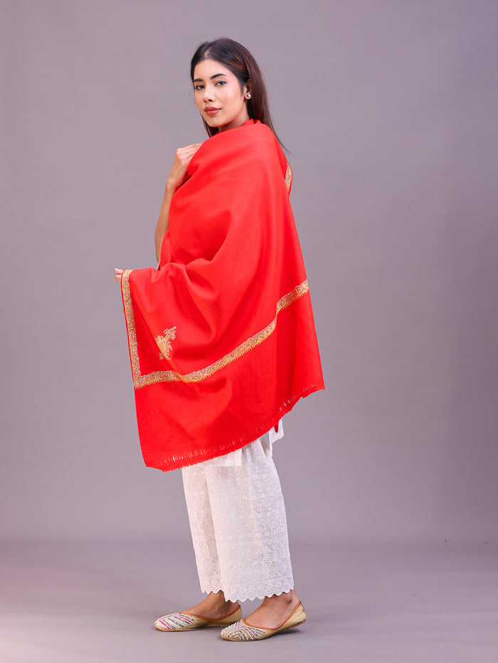 Women's Hand Embroidered Pure Wool Shawl