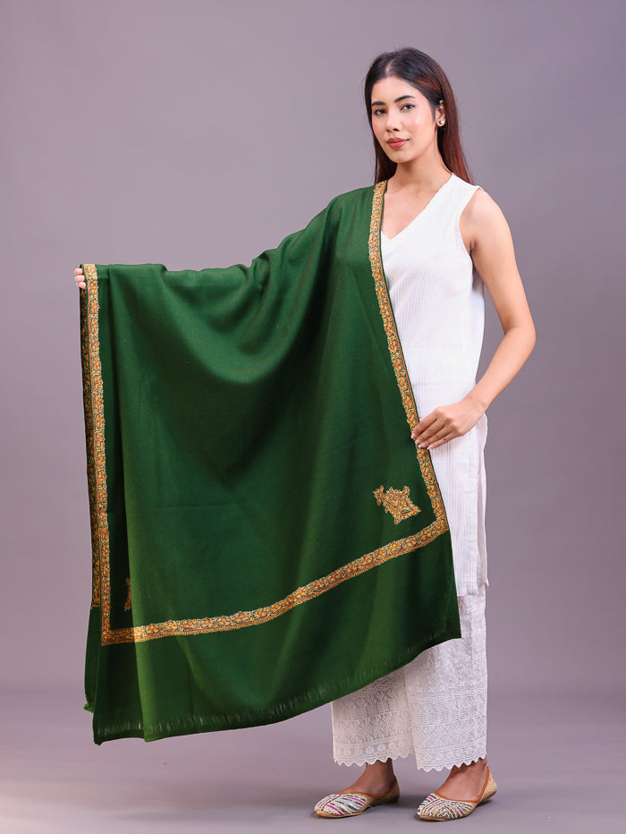 Women's Hand Embroidered Pure Wool Shawl
