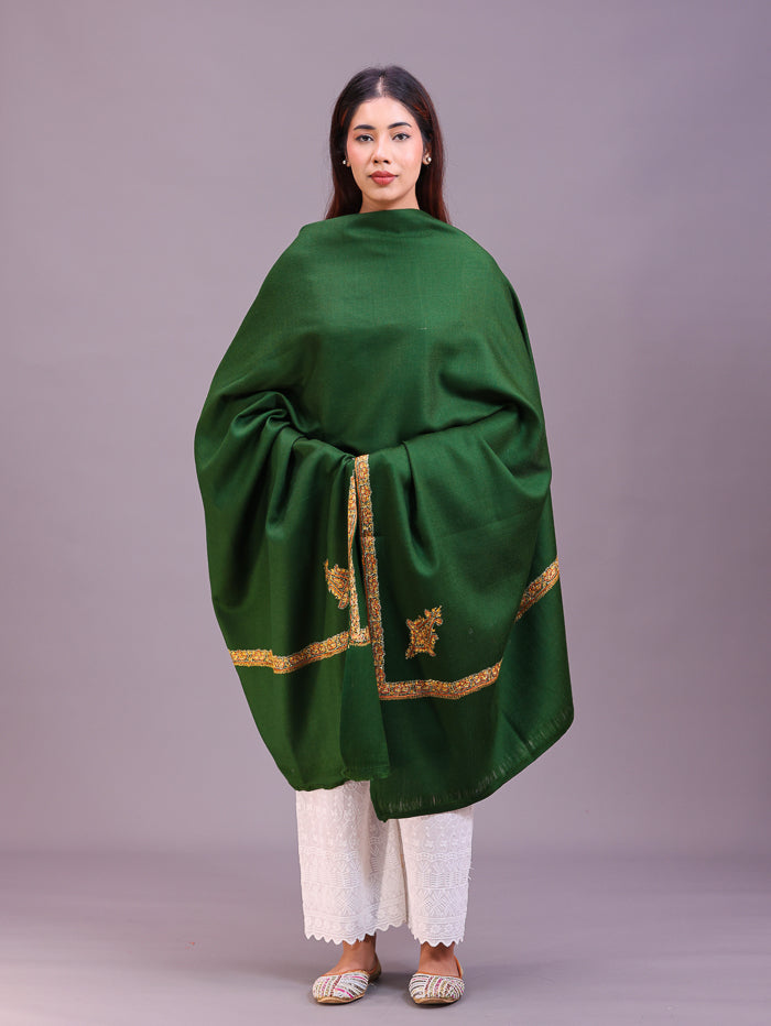 Women's Hand Embroidered Pure Wool Shawl