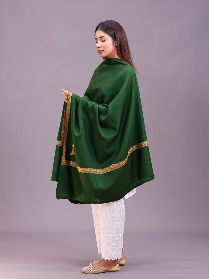 Women's Hand Embroidered Pure Wool Shawl